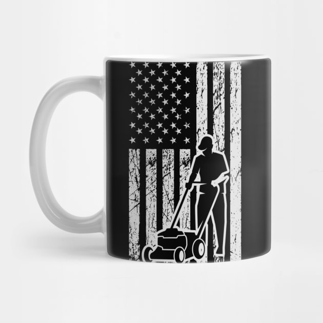 Lown mowing, American Flag, 4th of July by FabulousDesigns